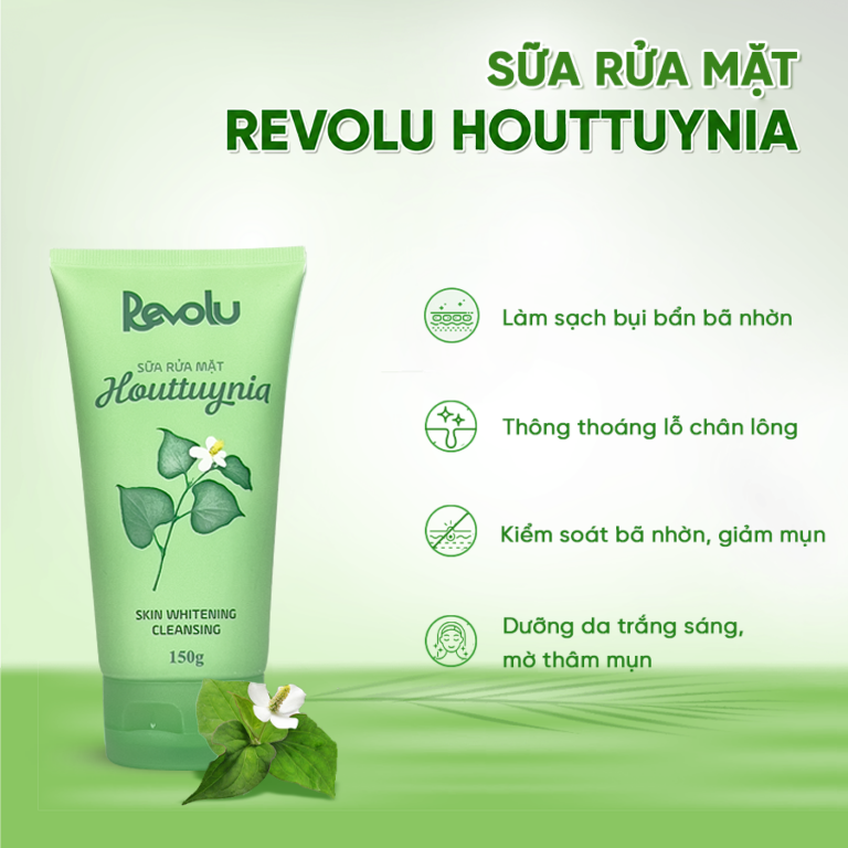 Sữa rửa mặt ngừa mụn, trắng da Houttuynia (tinh chất diếp cá) Sữa rửa mặt ngừa mụn, trắng da Houttuynia (tinh chất diếp cá) - Image 2