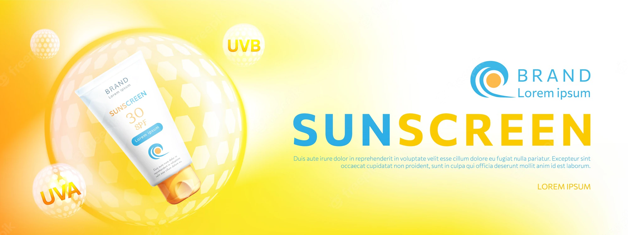 realistic sunscreen product promo 52683 62425