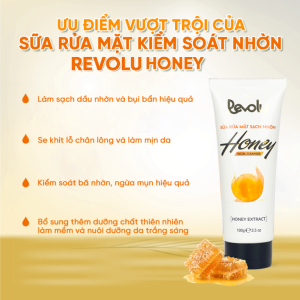 Sua rua mat kiem soat nhon Revolu Honey chiet xuat tu mat mong va re cay nguu bang 100g 3