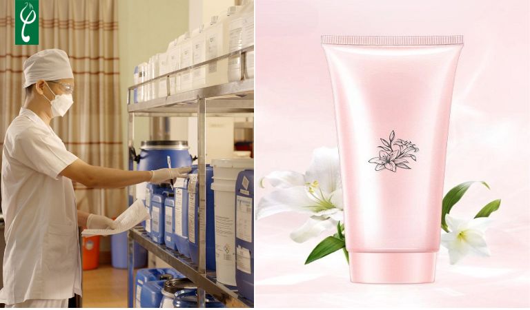Gia công sữa rửa mặt hoa ly