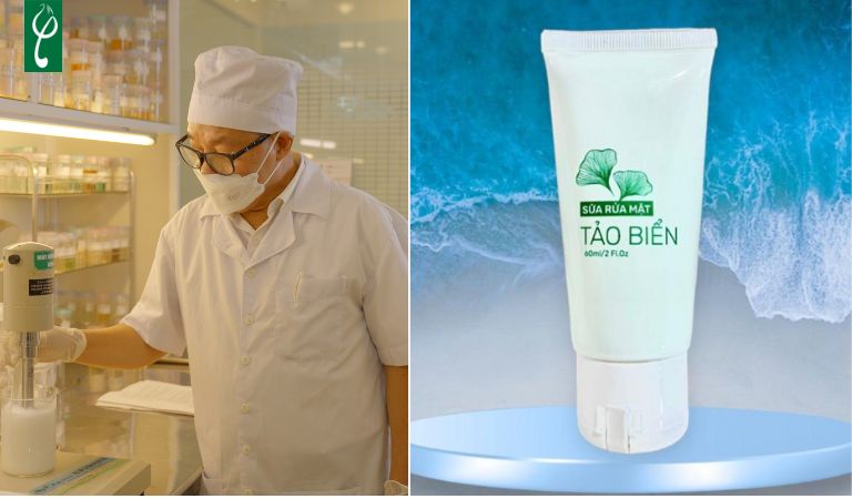 gia công sữa rửa mặt tảo biển