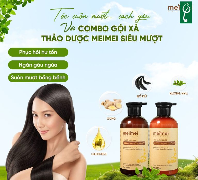 Gia công dầu gội đầu thảo mộc