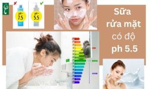 Độ pH của các loại sữa rửa mặt