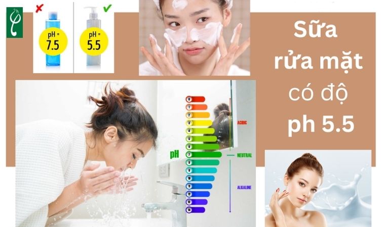 Độ pH của các loại sữa rửa mặt