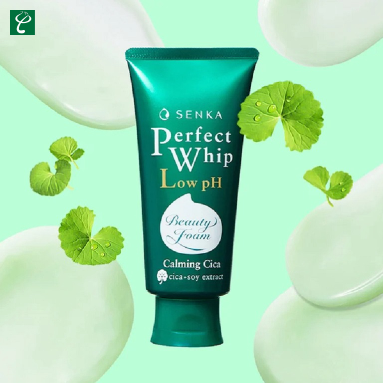 Sữa rửa mặt cho nam Senka Perfect Whip Low pH Calming Cica