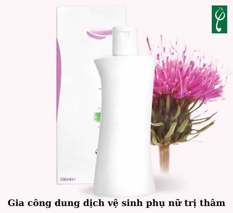 Gia công dung dịch vệ sinh phụ nữ trị thâm