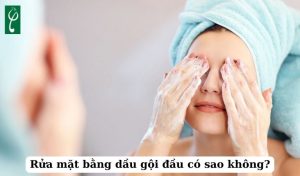 Rửa mặt bằng dầu gội đầu có sao không