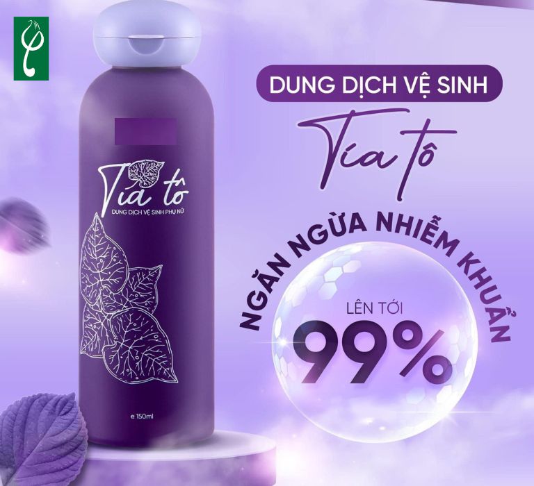 Gia công dung dịch vệ sinh phụ nữ lá tía tô