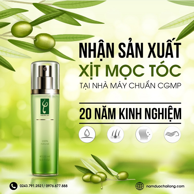 gia công xịt dưỡng mọc tóc