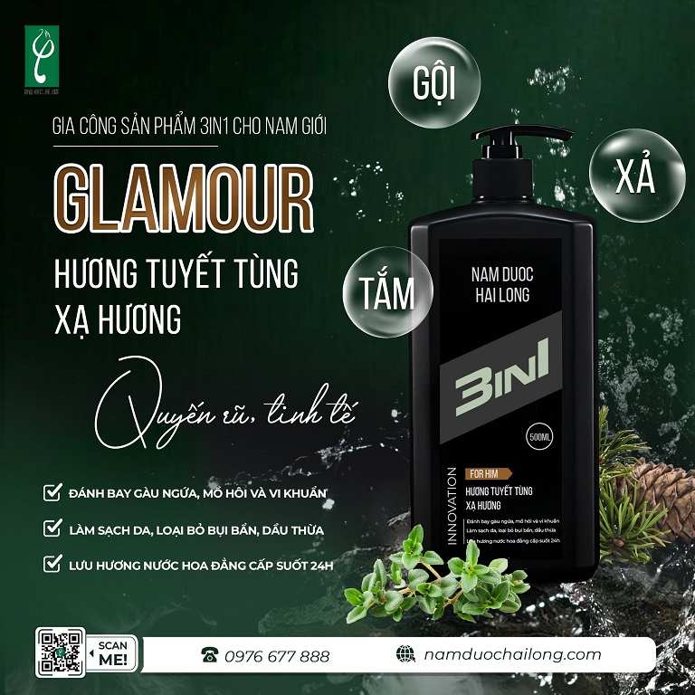 Gia công dầu gội xả nam cần an toàn, kiểm soát dầu, hương nam tính và đạt chuẩn CGMP