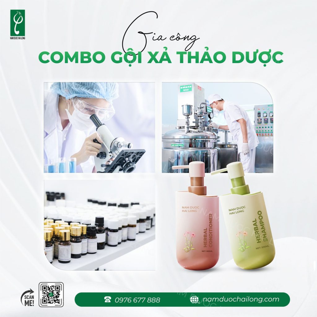 Gia công bộ dầu gội - xả