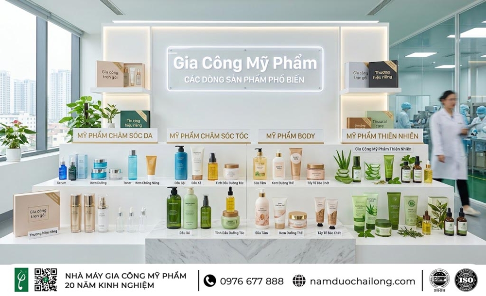 Dịch Vụ Gia công mỹ phẩm chất lượng cao tại Nam dược Hải Long Các Dòng Sản Phẩm Có Thể Gia Công Mỹ Phẩm