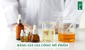 Bảng giá gia công mỹ phẩm