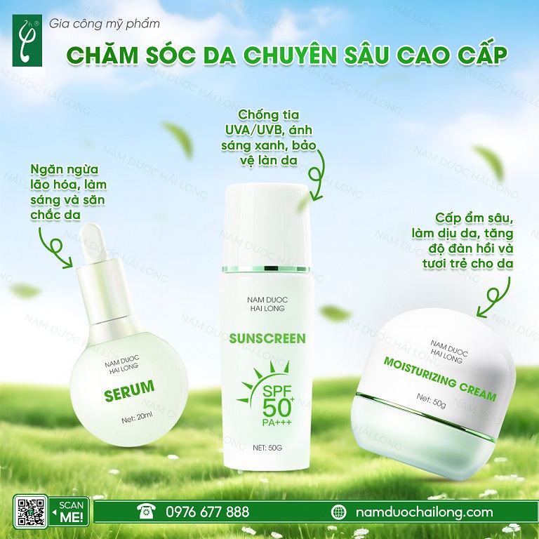 Nhà máy sản xuất mỹ phẩm cao cấp, đạt chuẩn CGMP, công nghệ hiện đại bo san pham tai nha may gia cong my pham cao cap