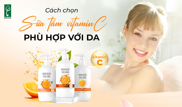 sữa tắm có vitamin C