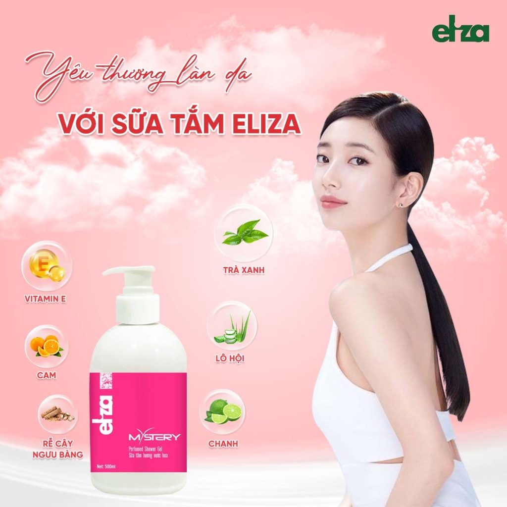 Sữa tắm Eliza Mystery lưu hương đến 8h Thương hiệu sữa tắm nổi tiếng