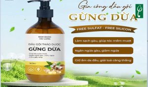 gia công dầu gội gừng