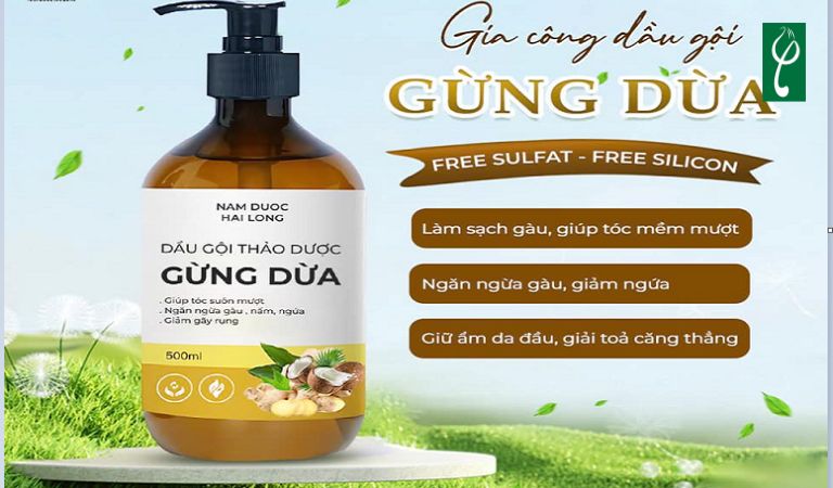 gia công dầu gội gừng