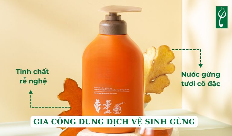 gia công dung dịch vệ sinh gừng