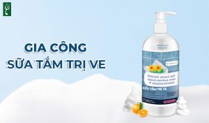 Gia công sữa tắm trị ve