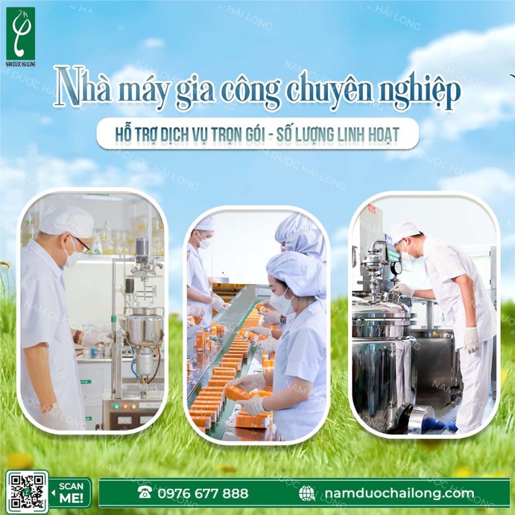 Nhà máy gia công mỹ phẩm thảo mộc