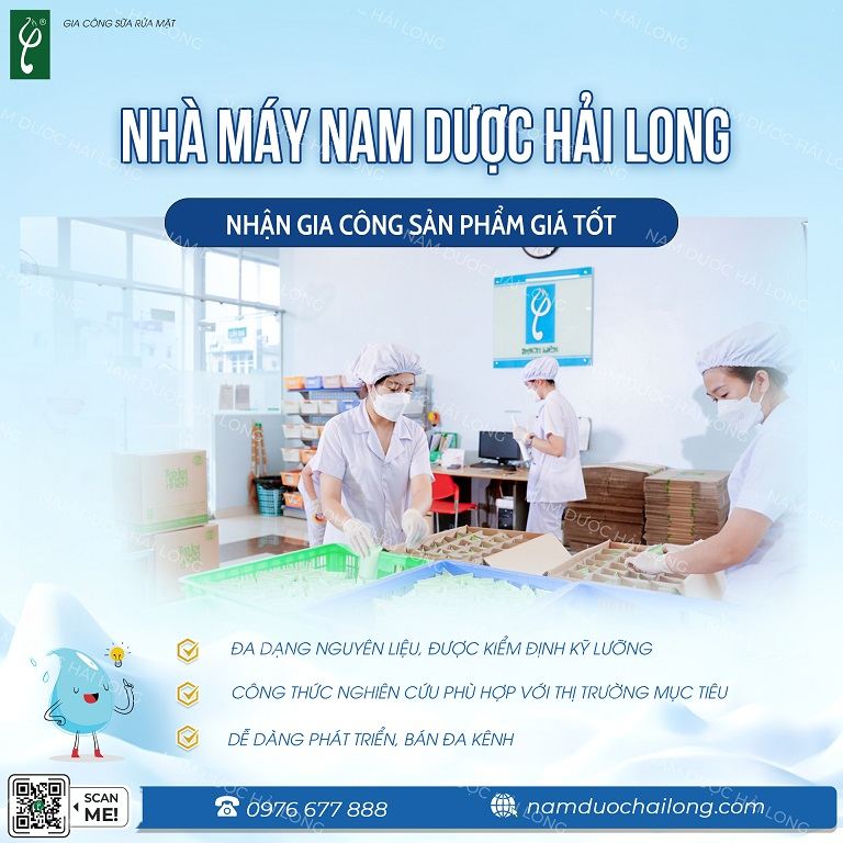 Nhà máy sản xuất mỹ phẩm cao cấp, đạt chuẩn CGMP, công nghệ hiện đại nha may gia cong my pham cao cap nam duoc hai long