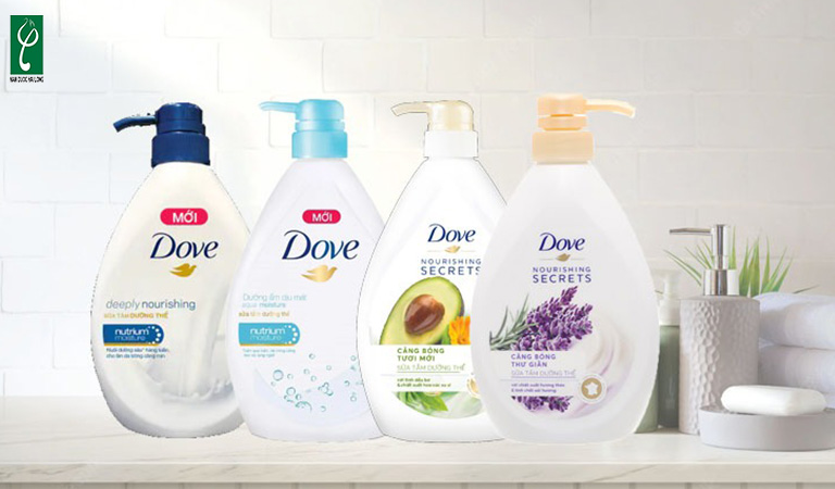 Các dòng sữa tắm nổi tiếng của thương hiệu Dove Thương hiệu sữa tắm nổi tiếng