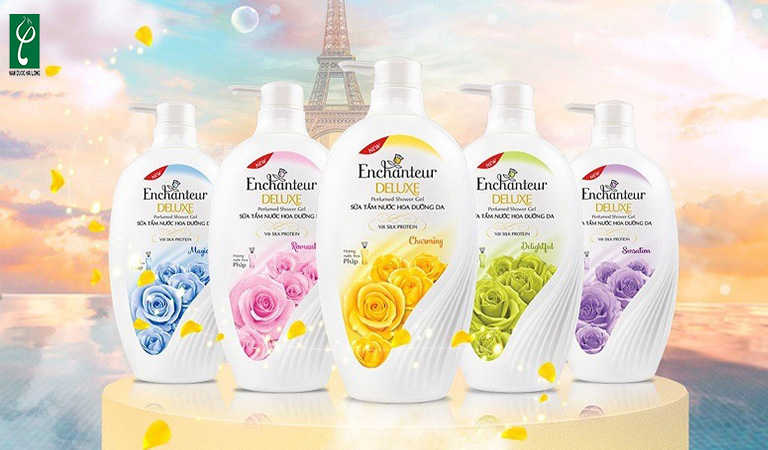 Sữa tắm Enchanteur đa dạng mùi hương để người tiêu dùng lựa chọn Thương hiệu sữa tắm nổi tiếng