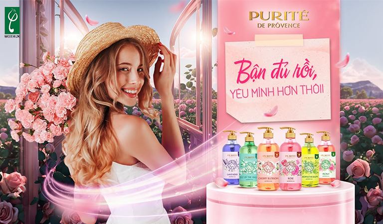 Sữa tắm Purite dịu nhẹ với làn da Thương hiệu sữa tắm nổi tiếng