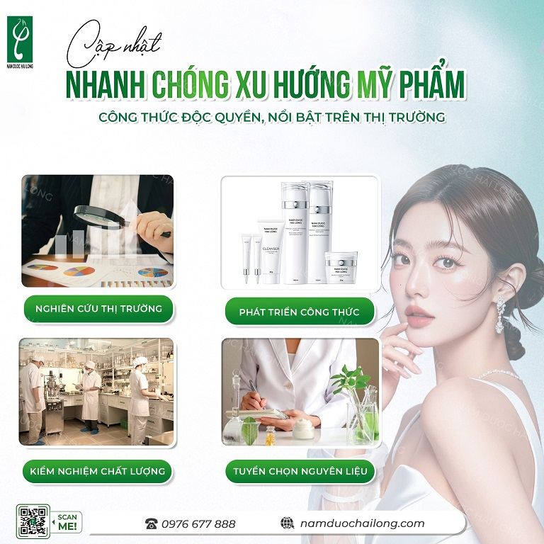 Nhà máy sản xuất mỹ phẩm cao cấp, đạt chuẩn CGMP, công nghệ hiện đại uu diem nha may gia cong my pham cao cap nam uoc hai long
