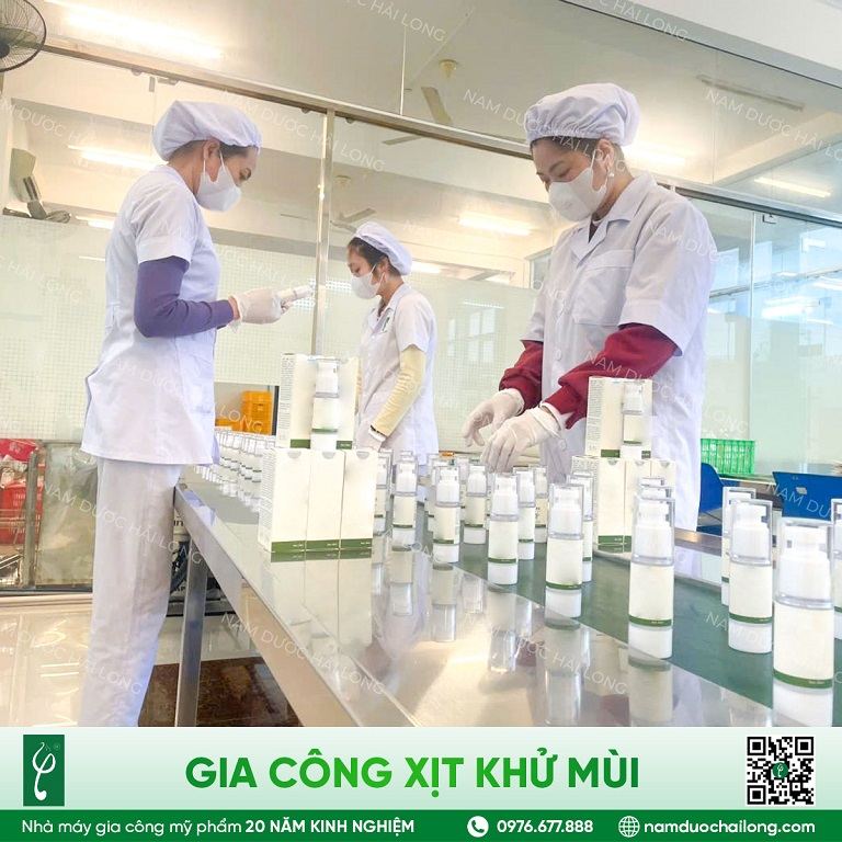 gia công xịt khử mùi số lượng ít
