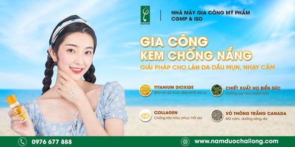 Nam Dược Hải Long chuyên gia công kem chống nắng cho da mụn