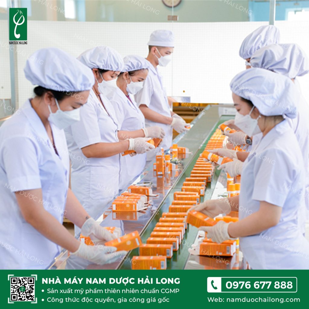 gia công kem chống nắng mặt