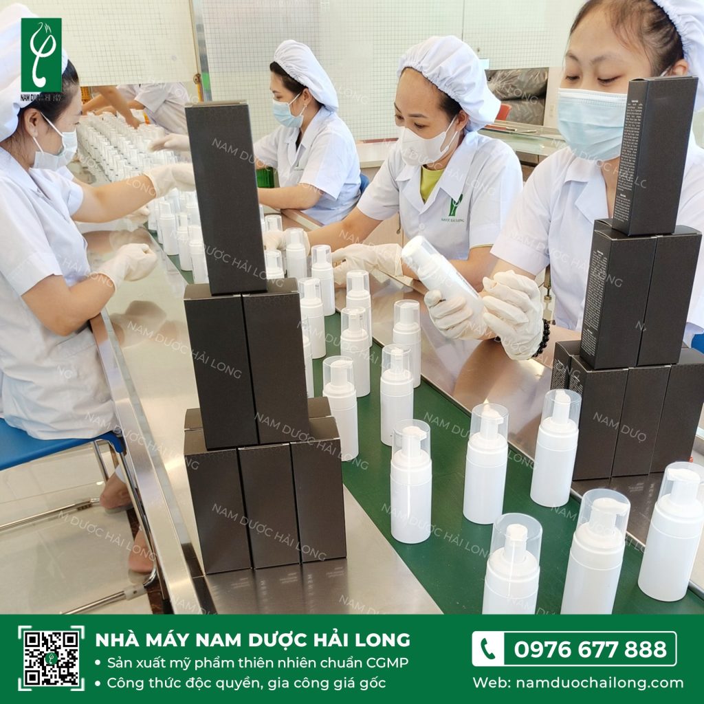 Nam Dược Hải Long sản xuất bọt vệ sinh phụ nữ trọn gói gia công bọt vệ sinh phụ nữ