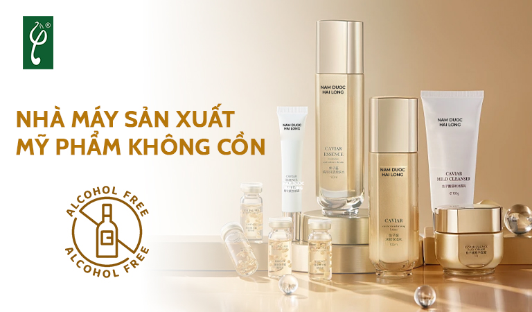 nhà máy sản xuất mỹ phẩm không cồn