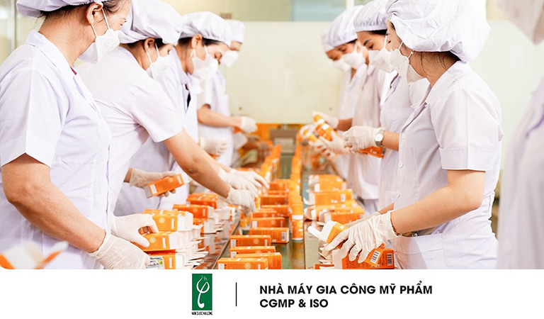 Quy trình sản xuất kem chống nắng nâng tone tại Nam Dược Hải Long gia công kem chống nắng nâng tone