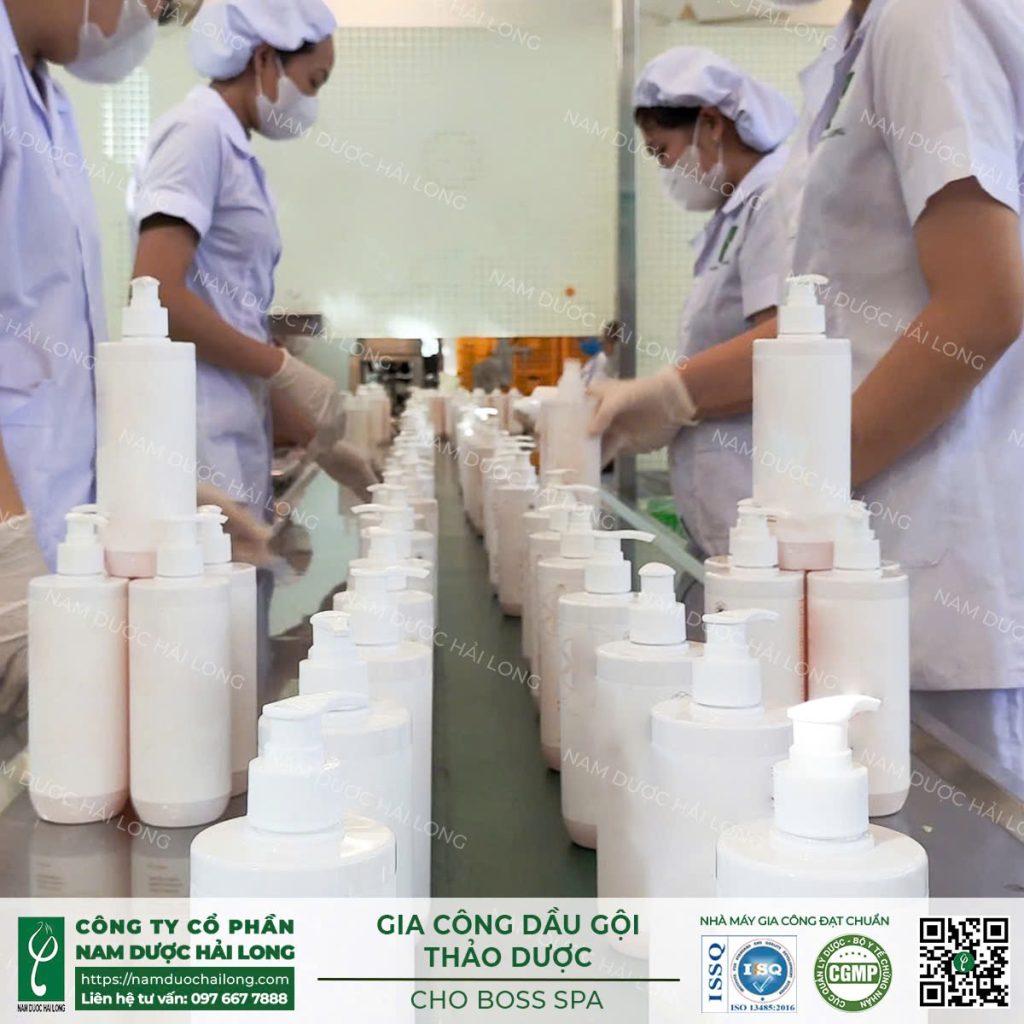 Quy trình sản xuất mỹ phẩm chuẩn CGMP tại Nam Dược Hải Long quy trình sản xuất mỹ phẩm