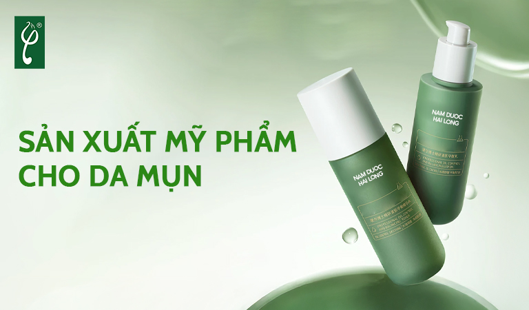 Sản xuất mỹ phẩm cho da mụn