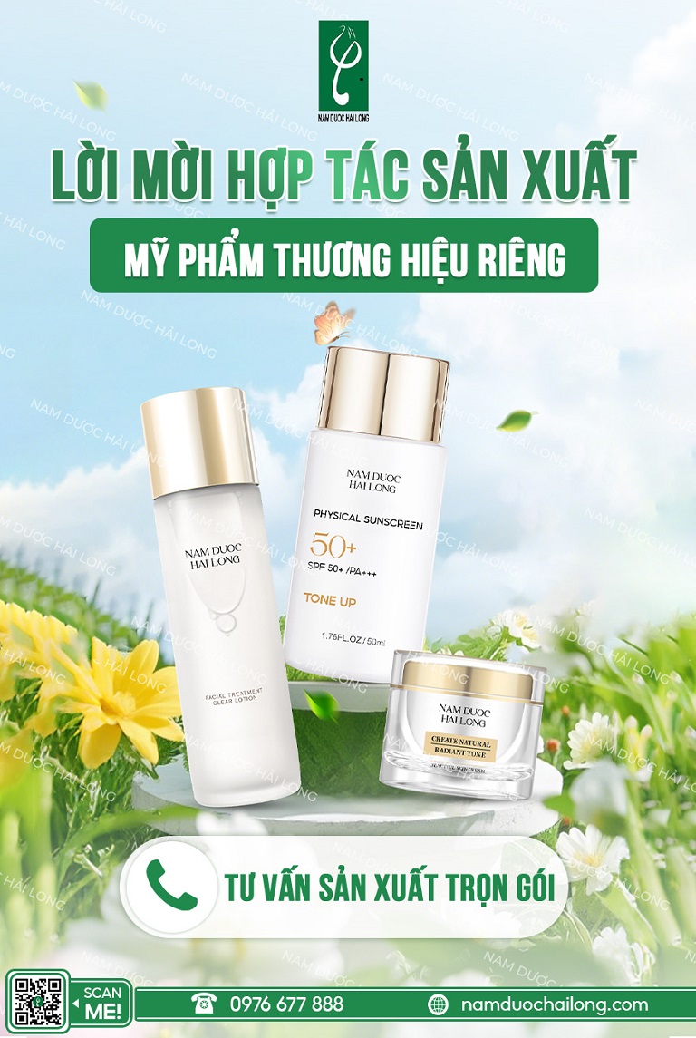 Nam dược Hải Long sản xuất mỹ phẩm Hàn Quốc linh hoạt về số lượng