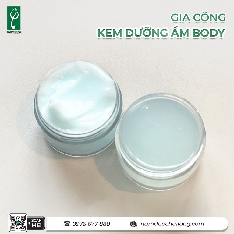 Các loại kem body gia công phổ biến