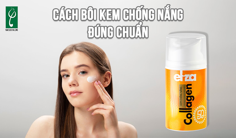 cách bôi kem chống nắng đúng chuẩn