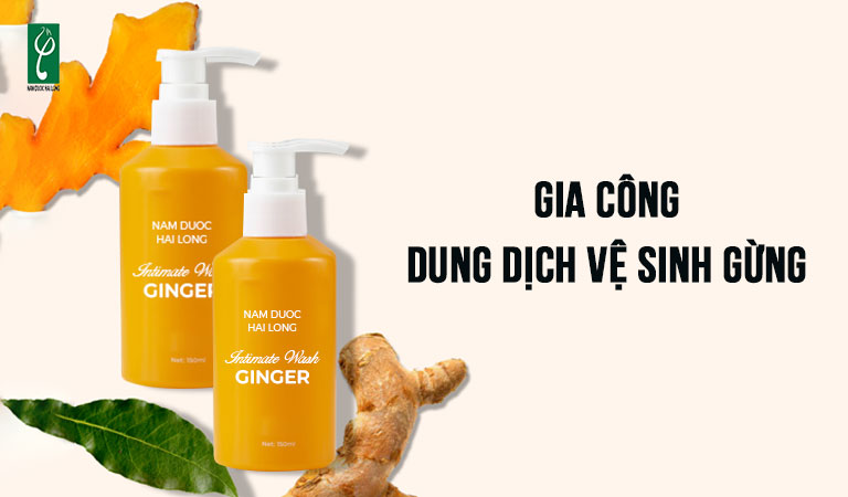gia công dung dịch vệ sinh gừng