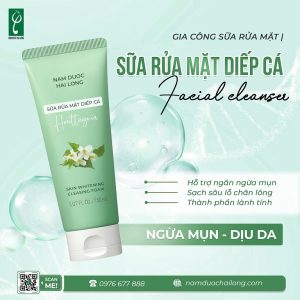 gia công sữa rửa mặt thảo dược