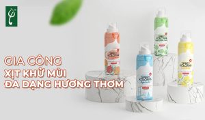 gia công xịt khử mùi đa dạng hương thơm