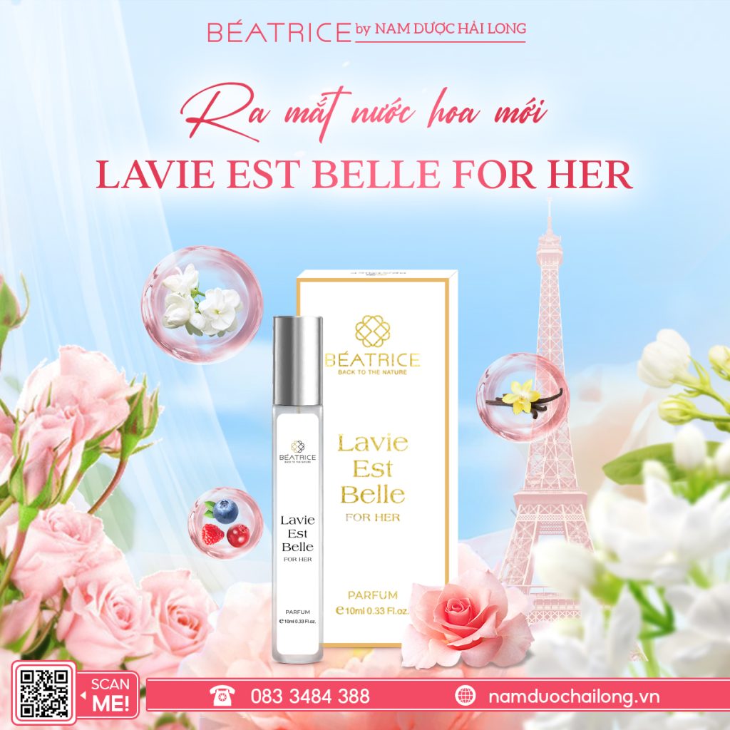 Nước hoa Lavie Est Belle giúp nàng tôn lên sự nữ tính, ngọt ngào chọn mùi nước hoa theo tính cách