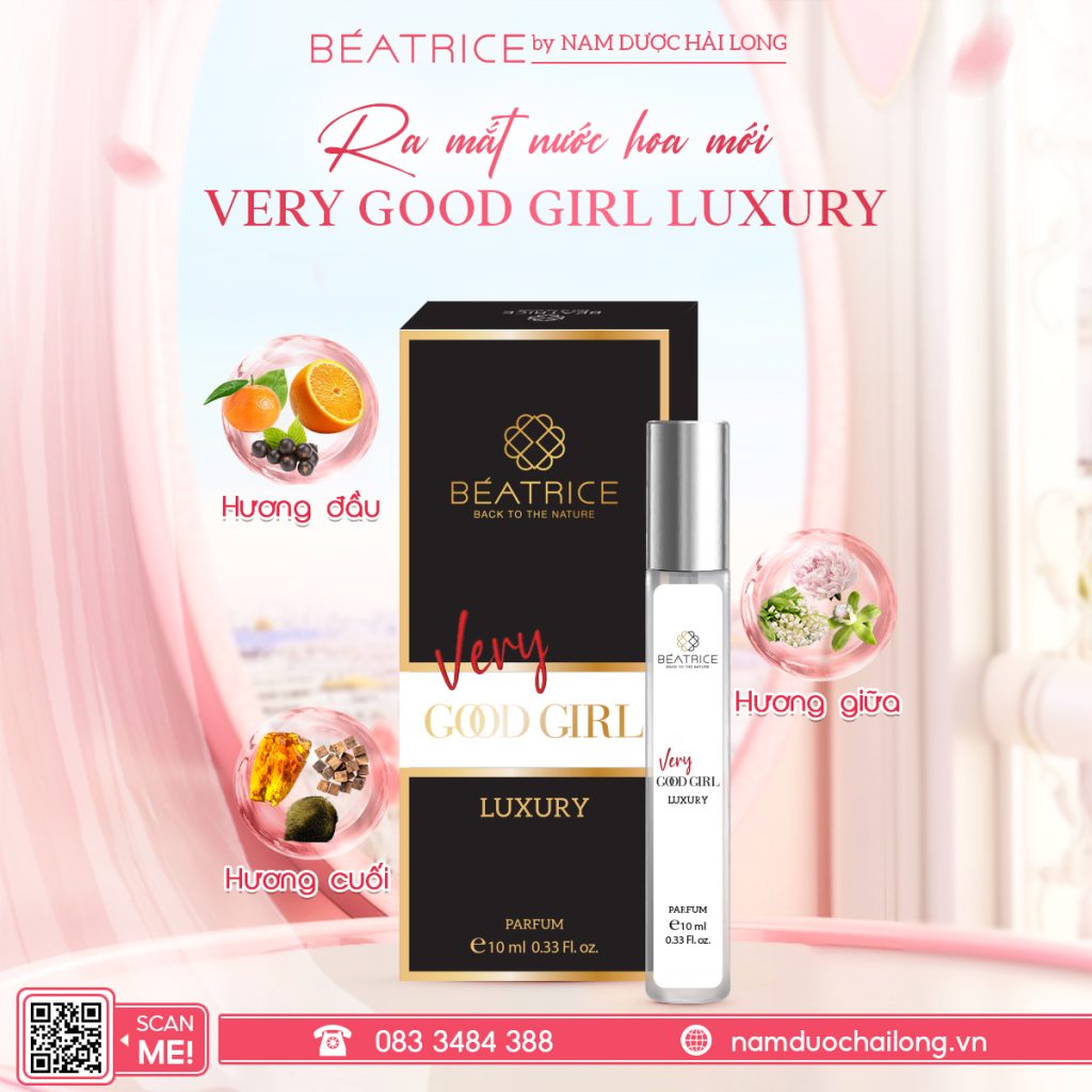 Nước hoa Very Good Girl Luxury kết hợp hài hòa giữa các nốt hương độc đáo chọn mùi nước hoa theo tính cách