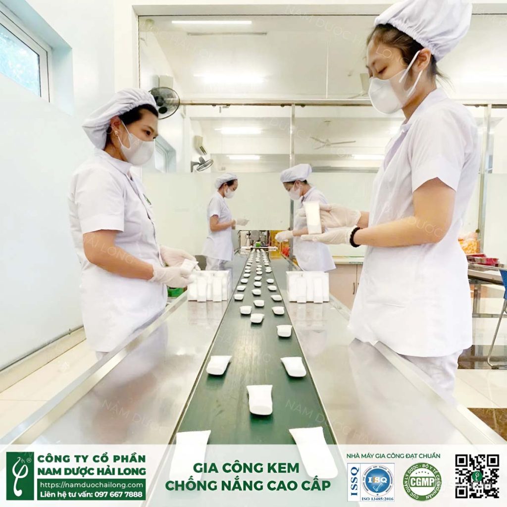 Dịch vụ gia công kem chống nắng tại miền Bắc phổ rộng, an toàn, không bết rít gia công kem chống nắng tại miền Bắc