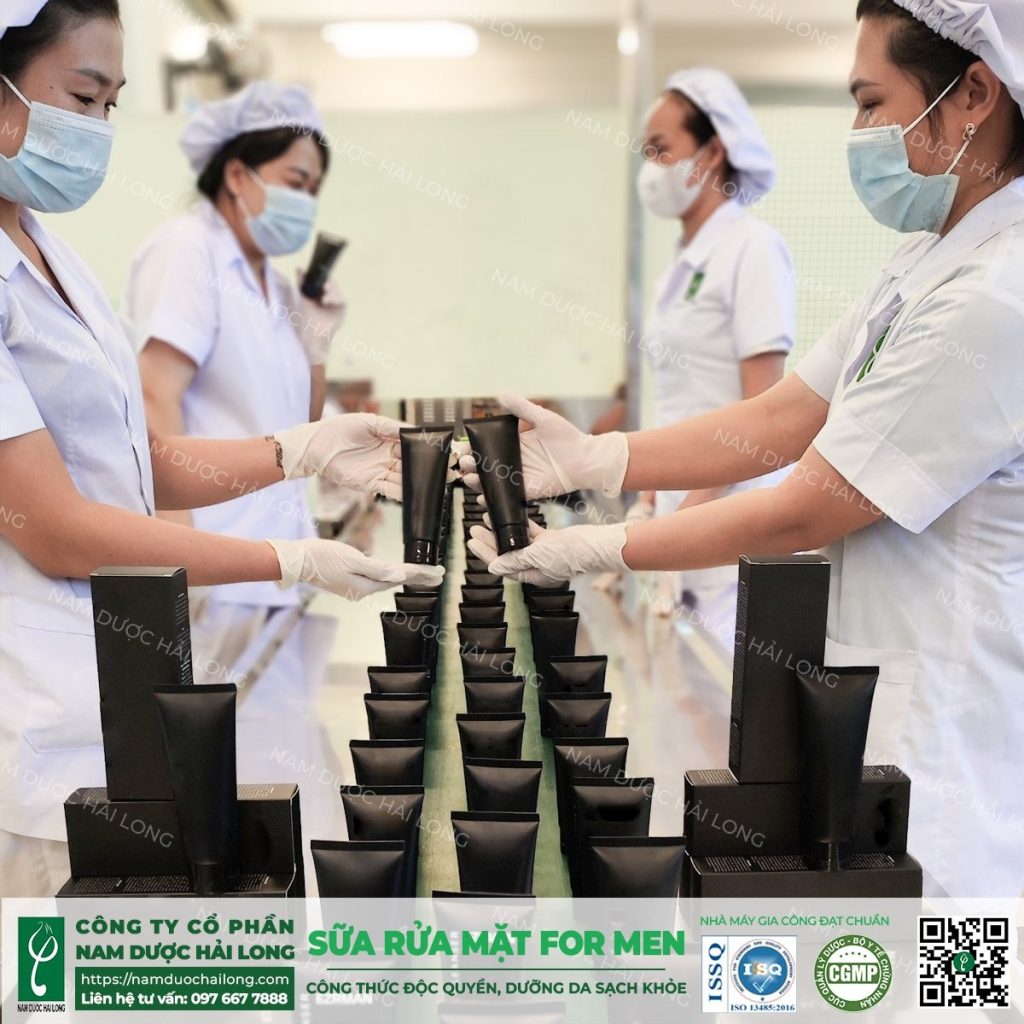 gia công sữa rửa mặt nam