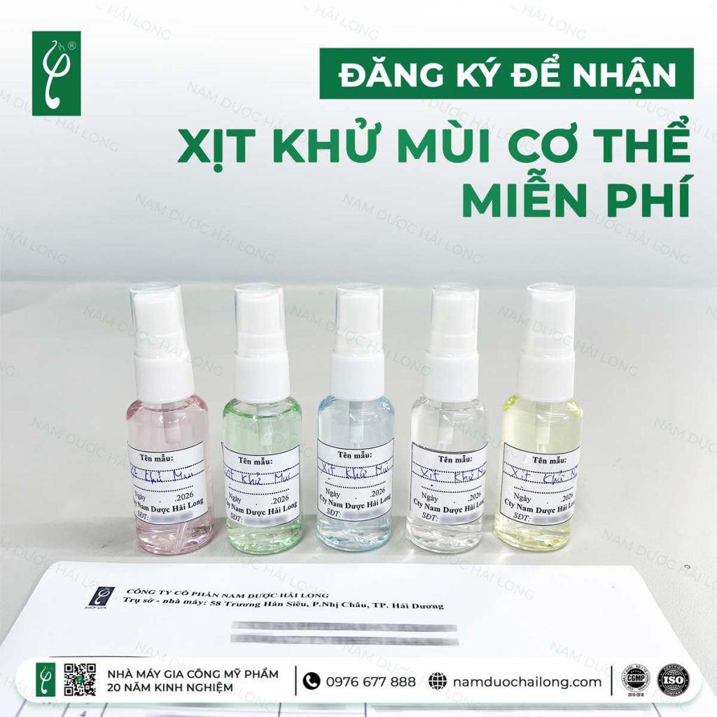 gia công xịt khử mùi ở Việt Nam