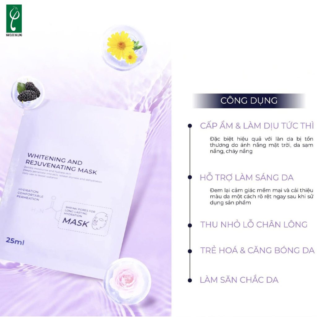 Mặt nạ trắng da giúp dưỡng trắng và cấp ẩm cho da gia công mặt nạ trắng da